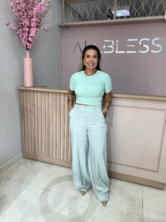 CALÇA PANTALONA DE LINHO SINTETICO - comprar online