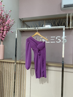 VESTIDO MANGA UNICA BRILHANTE - Allbless