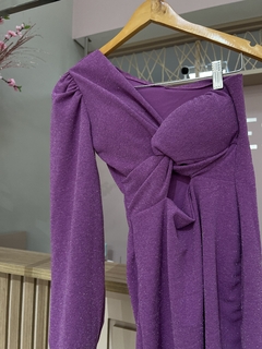 VESTIDO MANGA UNICA BRILHANTE - loja online