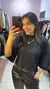 Blusa cropped Over preto - Dona onça fashion