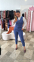 Conjunto feminino Azul na internet