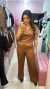 Conjunto feminino alfaiataria caramelo na internet