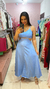 vestido azul lançamento na internet