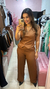 Conjunto feminino alfaiataria caramelo - loja online