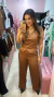 Conjunto feminino alfaiataria caramelo - loja online