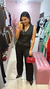 Conjunto feminino alfaiataria preto - Dona onça fashion