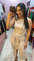 Conjunto feminino premium cor Areia - Dona onça fashion