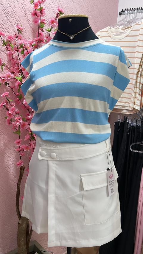 Muscle básica listras azul