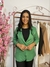 Blazer alfaiataria verde - Dona onça fashion