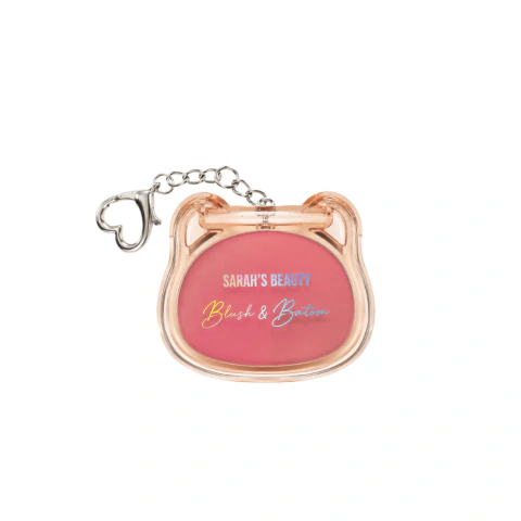 Blush e Batom 2 em 1 Chaveiro Sarah's Beauty 4.5g