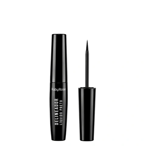 Delineador Líquido Preto Ruby Rose 5.8ml