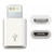 Conversor otg micro usb v8 para relâmpago iphone cor enviada aleatoriamente