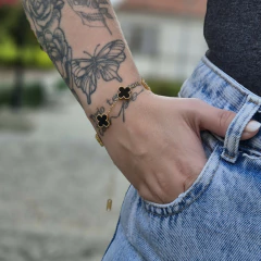 Pulseira 5 trevos - AÇO