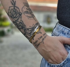 Pulseira fita trançada - AÇO