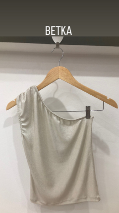 MUSCULOSA UN HOMBRO BRILLOS - comprar online