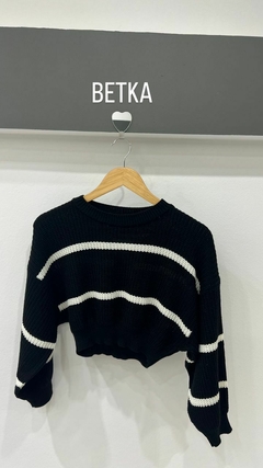 SWETER CORTO RAYADO