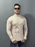 Blusa Cacharrel Gola Alta Canelada Areia - comprar online
