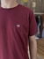Camiseta Masculina Manga Curta Básica Bordô - Cabra Macho
