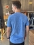 Camiseta Masculina Manga Curta Básica Azul Estonado - Cabra Macho