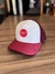 Boné Cabra Macho Trucker Bordô e Branco com Acrílico Vermelho - comprar online