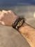 Kit 3 Pulseiras Ajustáveis Âncora Marrom - comprar online