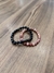 Kit 2 Pulseiras de Pedra Natural Elástica Mista e Rose - comprar online