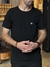 Camiseta Masculina Manga Curta Básica Preta - comprar online
