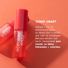 Imagem do Lip Oil Rosa Punch Océane 4you 6g