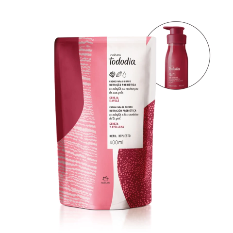 Refil Hidratante Cereja e Avelã 400 ml - Tododia Natura - comprar online