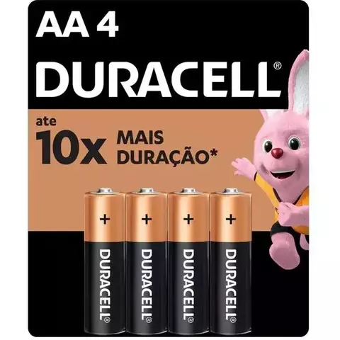 PILHA AA CARTELA C4 DURACELL