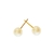 BRINCO DE PÉROLA 8MM BANHADO A OURO 18K