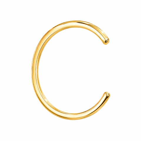 Bracelete Basico Banhado a Ouro Semijoia (PU300)
