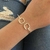 Bracelete quadrado em prata