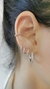 Piercing fake cravejado banhado a prata