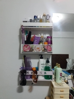 repisa para baño de dos niveles en internet