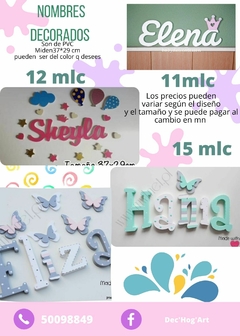 nombres decorados