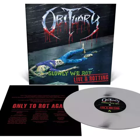 Obituary - Slowly We Rot - Live & Rotting Lp Silver