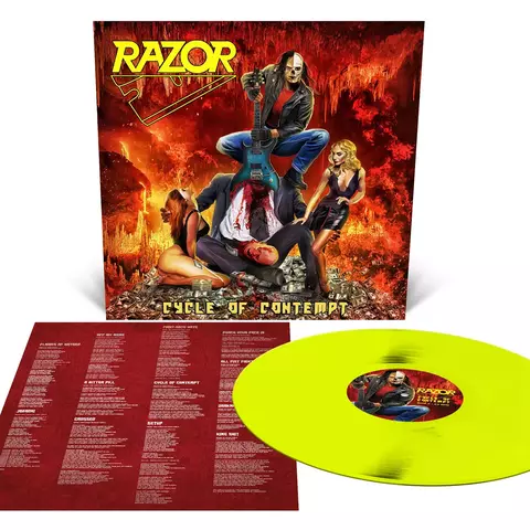 Razor - Cycle Of Contempt LP Yellow