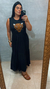 Vestido onça Franzido