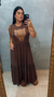 Vestido onça Franzido