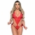 Body vermelho tamanho único com regulagem no lado