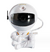 Projetor em forma de astronauta tocando guitarra, ideal para decoração e entretenimento.