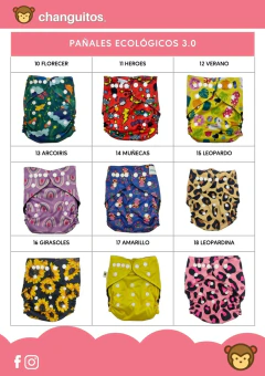 Pack 20 pañales ecológicos Changuitos - tienda en línea