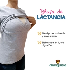 Blusa de lactancia algodón - comprar en línea