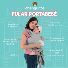Imagen de Rebozo Fular Semielástico Changuitos 10 Colores