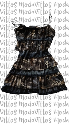 VESTIDO CON VOLADOS - comprar online