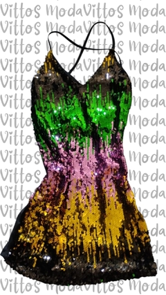 VESTIDO TORNASOLADO - comprar online