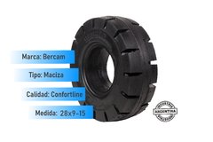 Cubierta maciza 28x9-15