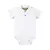 Body Polo em Suedine para Bebê Menino Branco