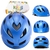 CAPACETE INFANTIL ABSOLUTE KIDS ROLL AZUL TUBARÃO - loja online